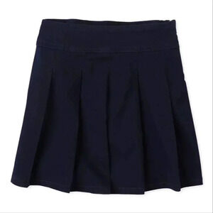 The Children's Place Girl's Uniform Pleated Skort Size 14  Plus Color Navy Blue